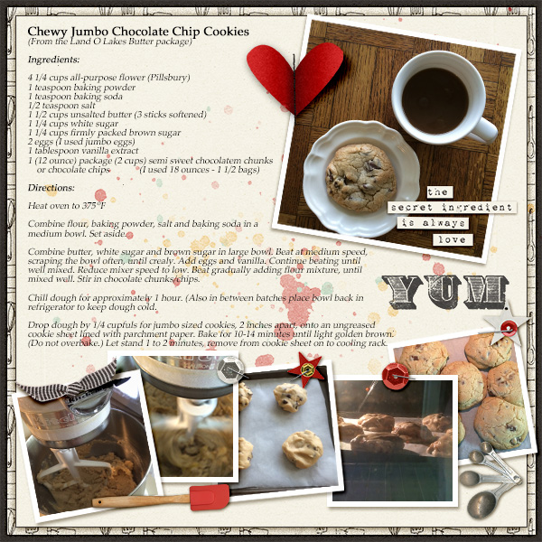 Chewy Jumbo Chocolate Chip Cookies (Inspiration Challenge Nov)
