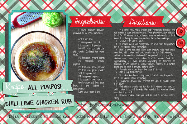 Chili Lime Chicken Rub