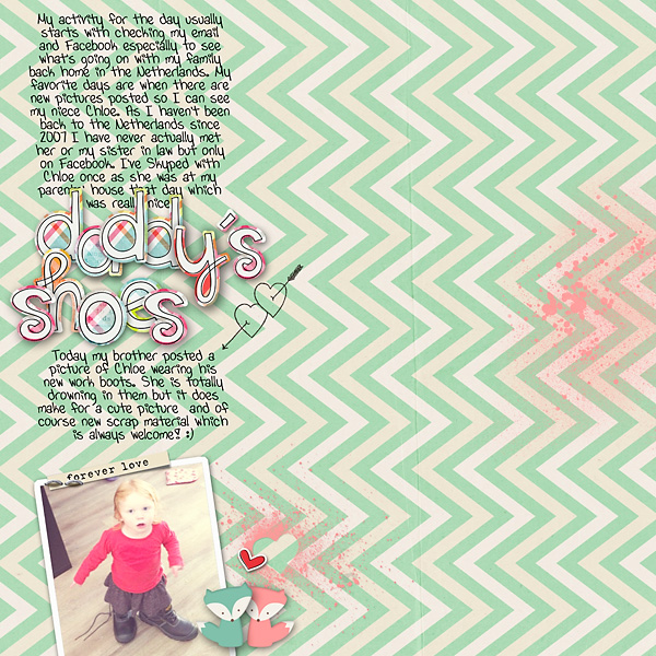 Chloë And Her's Daddy's  Shoes