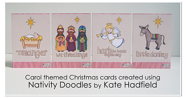 Christmas carol cards