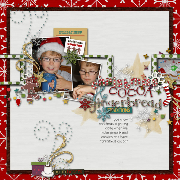 christmas cocoa and gingerbread