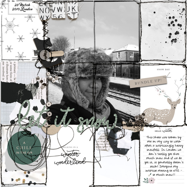 Christmas in July 2020: Scrap with Journal Cards - Let It Snow