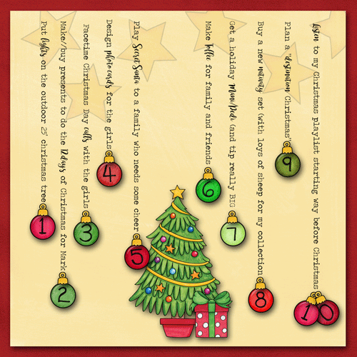 Christmas in July Day 1 - Bucket List