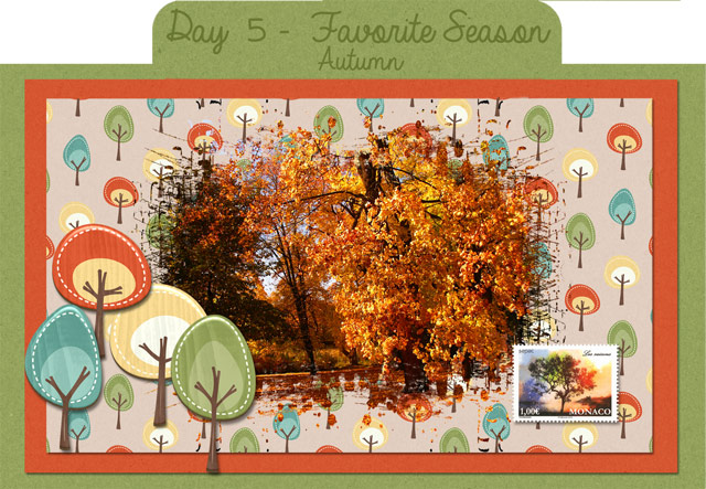Christmas in July Index-Card-A-Day Challenge Day 5-Favorite-Season---Autumn