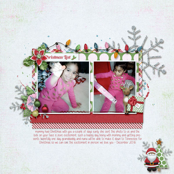Christmas Joy - Feb Scraplift Challenge