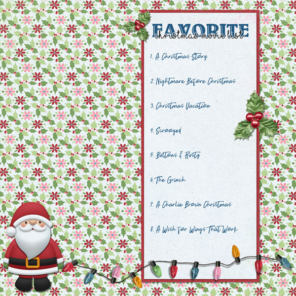 Christmas Movie List
