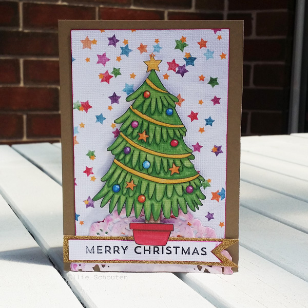 Christmas tree Hybrid Card