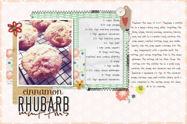 Cinnamon Rhubarb Muffins
