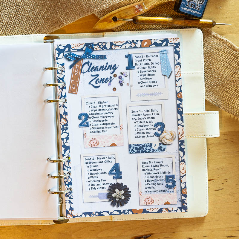 Cleaning Schedule (planner hybrid)