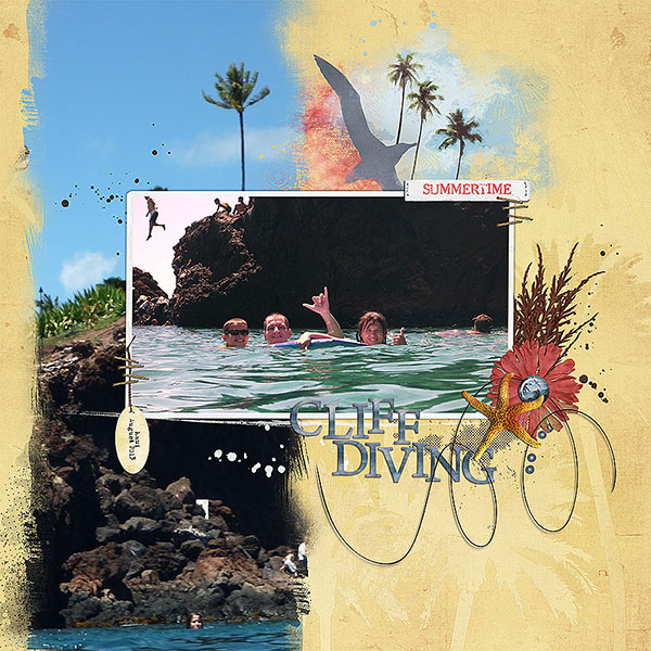 cliff diving