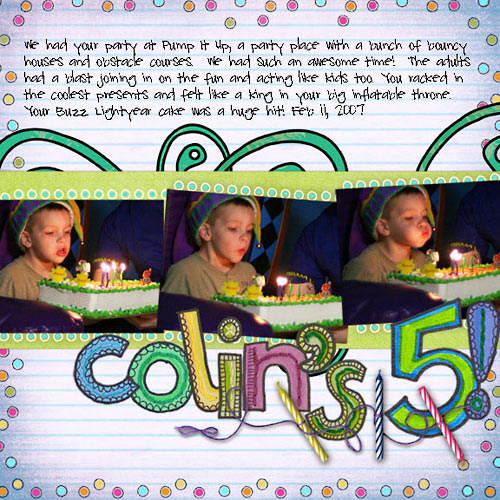 Colin's 5!