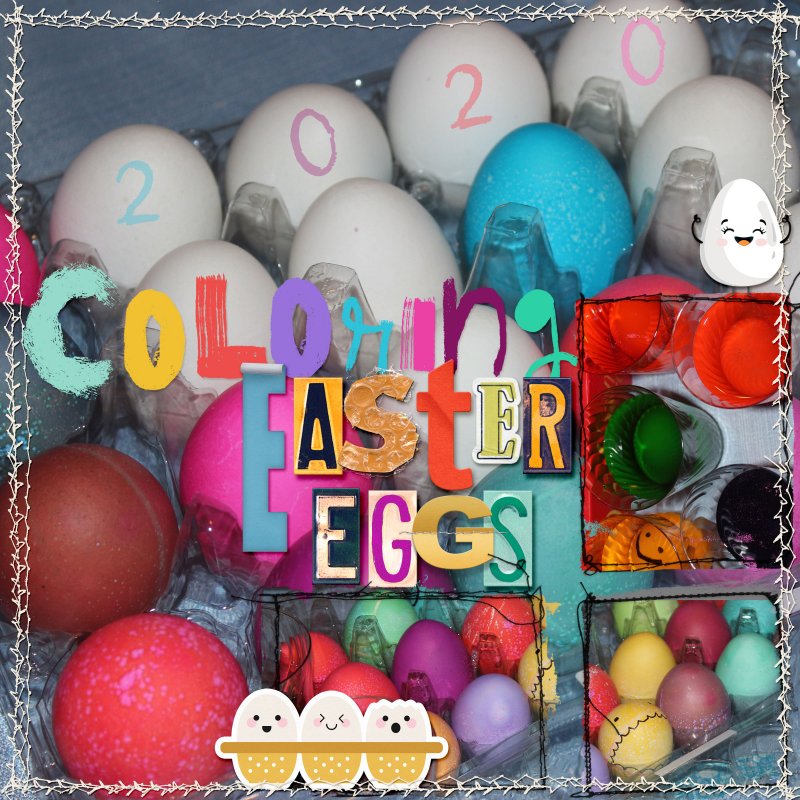 Coloring Easter Eggs 2020