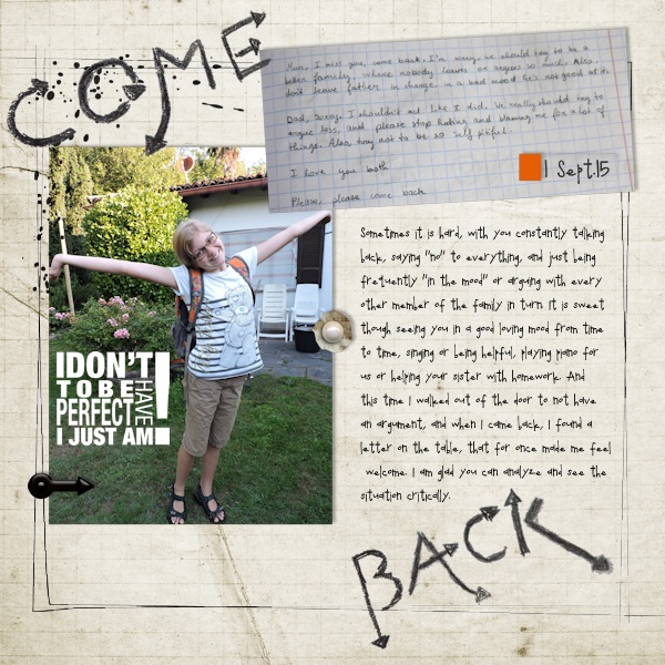 come back