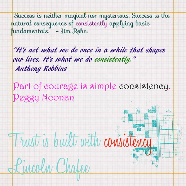 Consistency Quoted