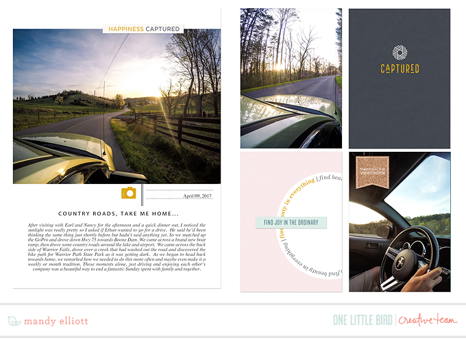 Country Roads, Take Me Home | 17x11 Digital Book Spread