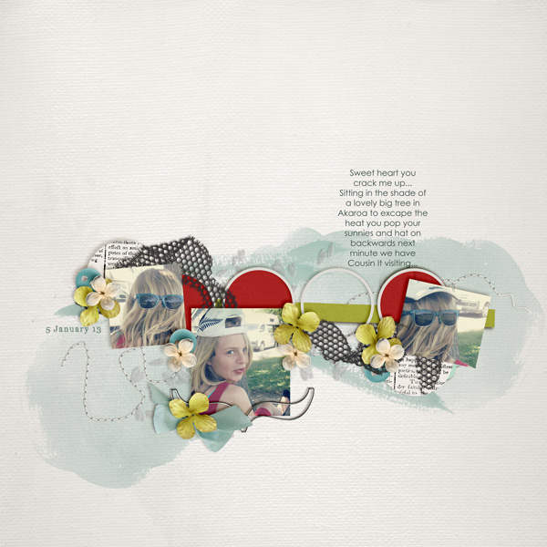 Cousin It visits... Day 18 detailed template challenge
