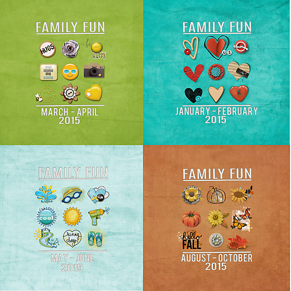 Covers (first 4) for 2015