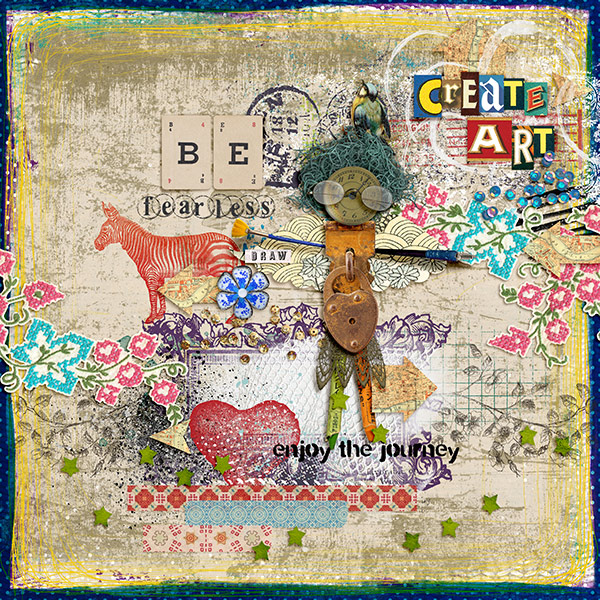 Create Art Be Fearless Enjoy The Journey - January 25th : Art Doll (Style Challenge)