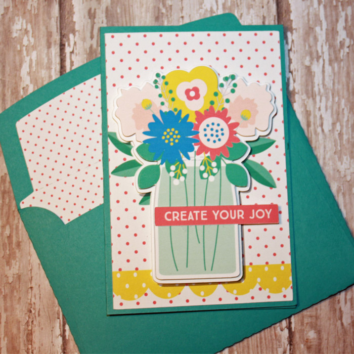 CREATE YOUR JOY CARD with matching envie