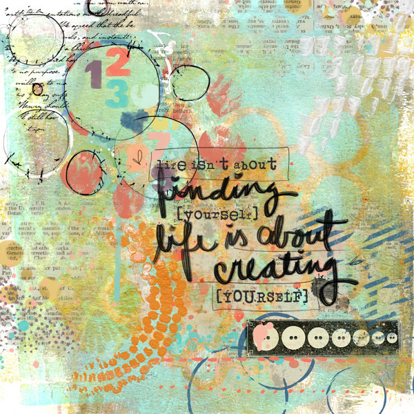 Creating-yourself - For the art challenge
