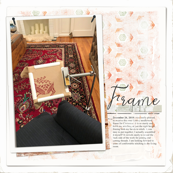 Cross stitch frame