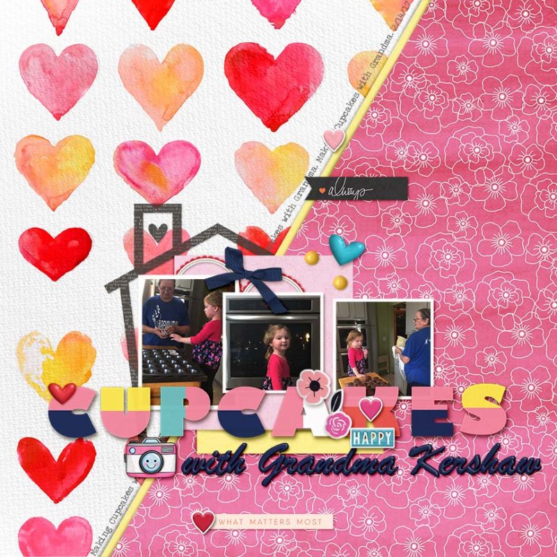 Cupcakes with Grandma K - April 2019 Template Challenge
