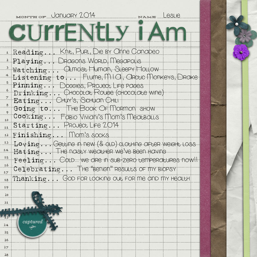 Currently I Am...