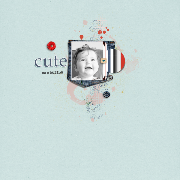 cute as a button