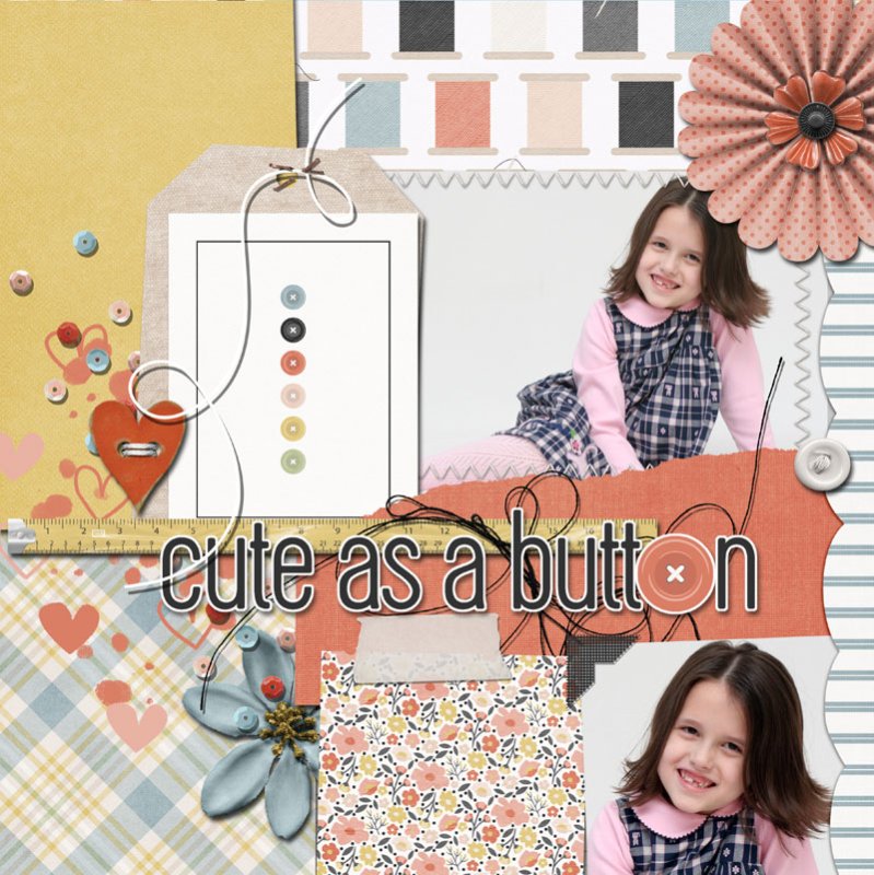 cute as a button