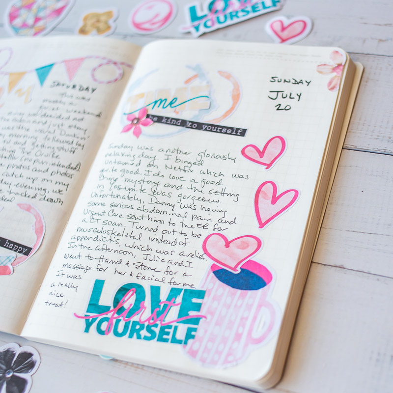 Daily Journal - Luv Ya Self Girl Kit (right)
