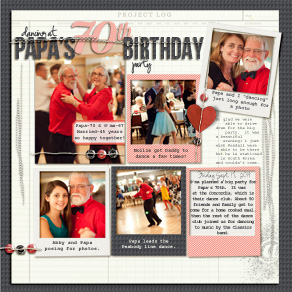 dancing at Papa's 70th birthday party