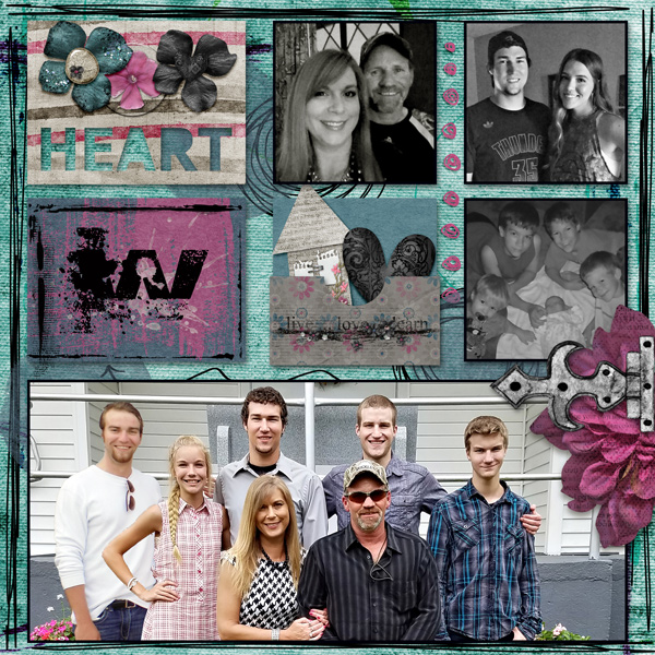 Dawn Inskip July Challenge-Wilson Collage