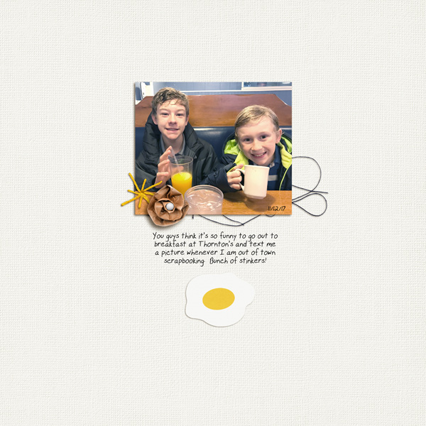 Day 10 - Boys At Breakfast