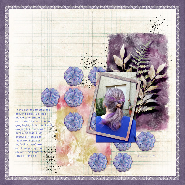 DAY 15 - Repeated Element (Inspiration Challenge) - My Purple Hair