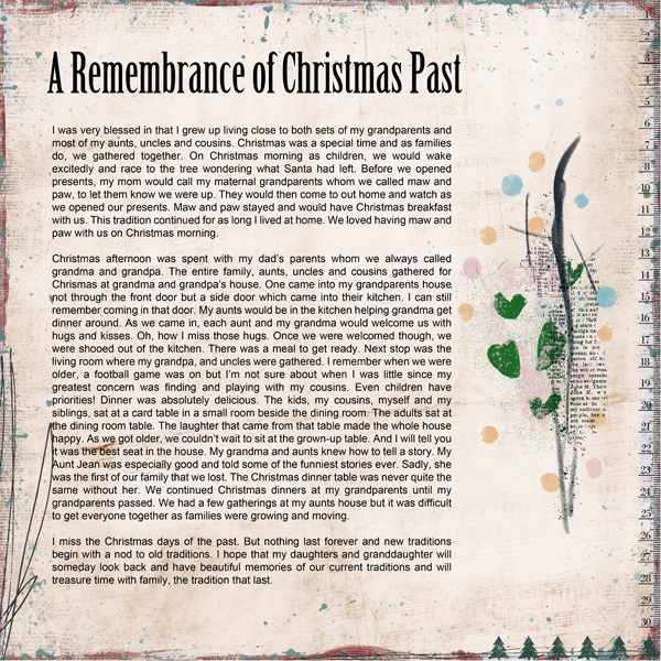 Day 26 Remembrance Or Tribute Layout