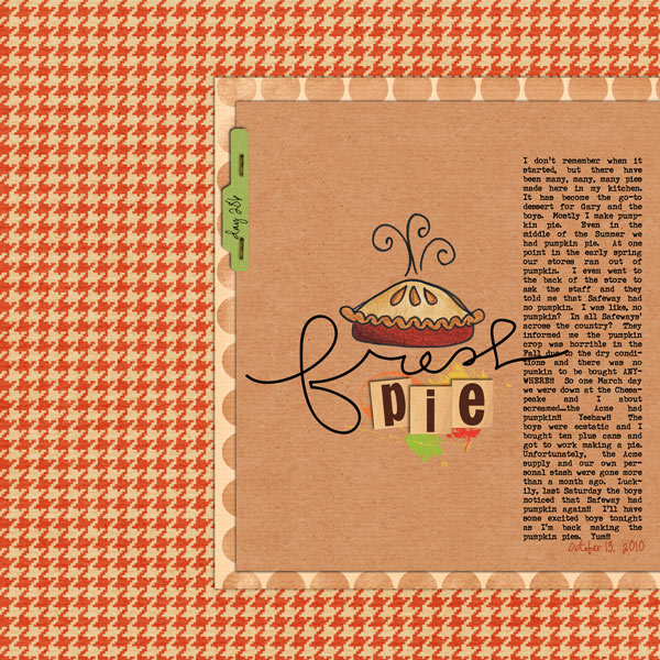 day 286:  fresh pie