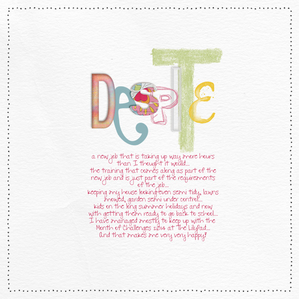Day 30 titlework alpha challenge