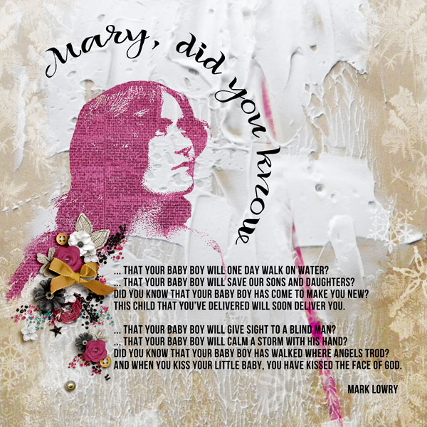 Day 8 - 12 Days Of Art Journaling ~ Mary Did You Know
