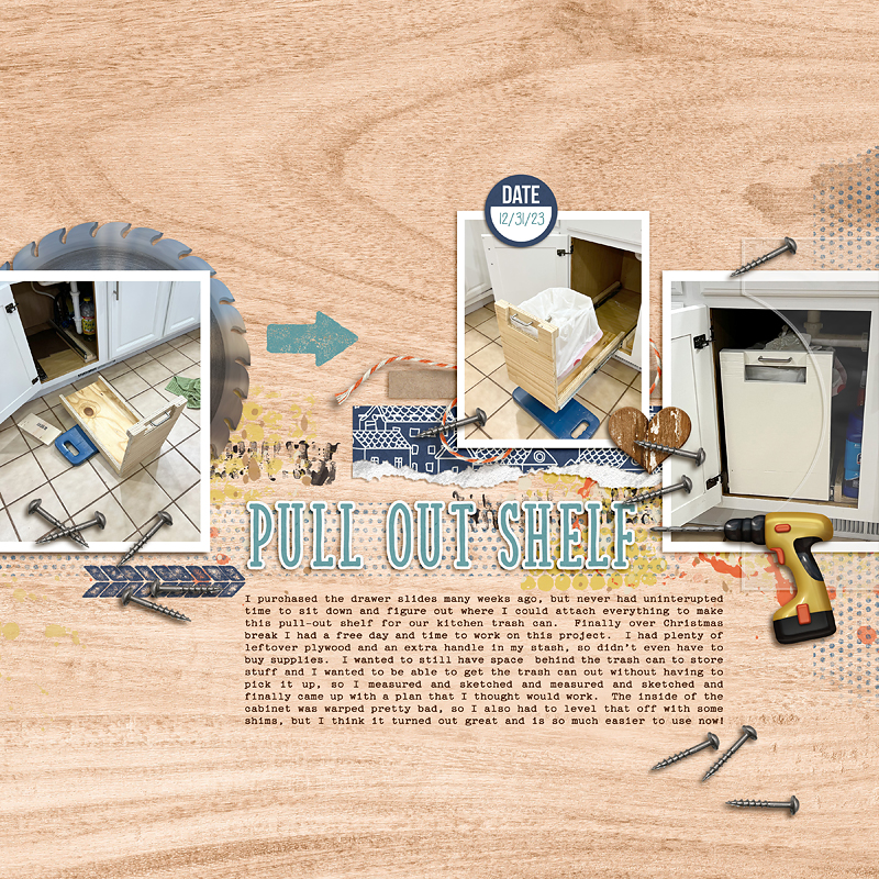 Day 8 - Pull Out Trash Shelf