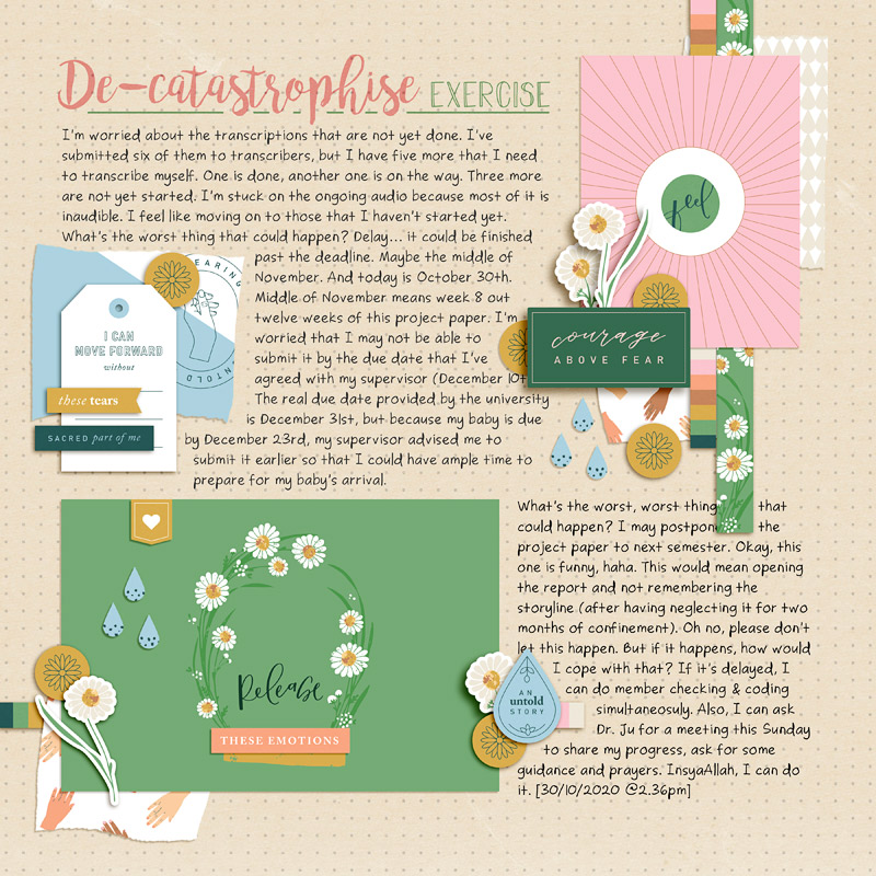De-catastrophise exercise