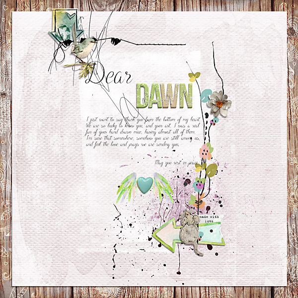 Dear Dawn - Style challenge