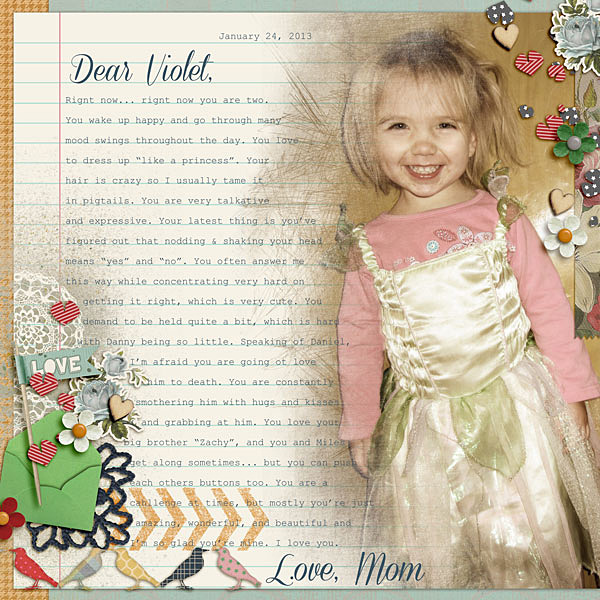 dear violet - imperfect photo challenge