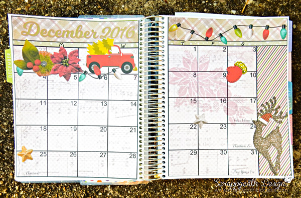 December 2016 Monthly Planner Overlay
