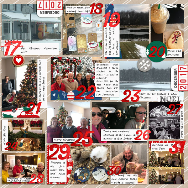 December 2017 Day by Day (right page)