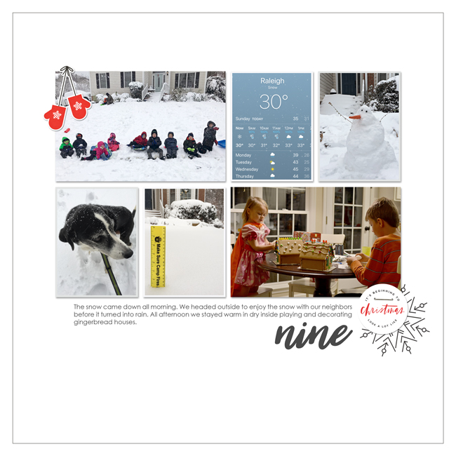 December 9 (2018) Snow Day