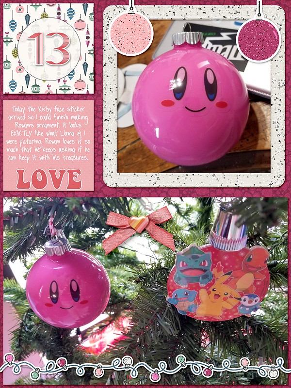 December album - Kirby ornament