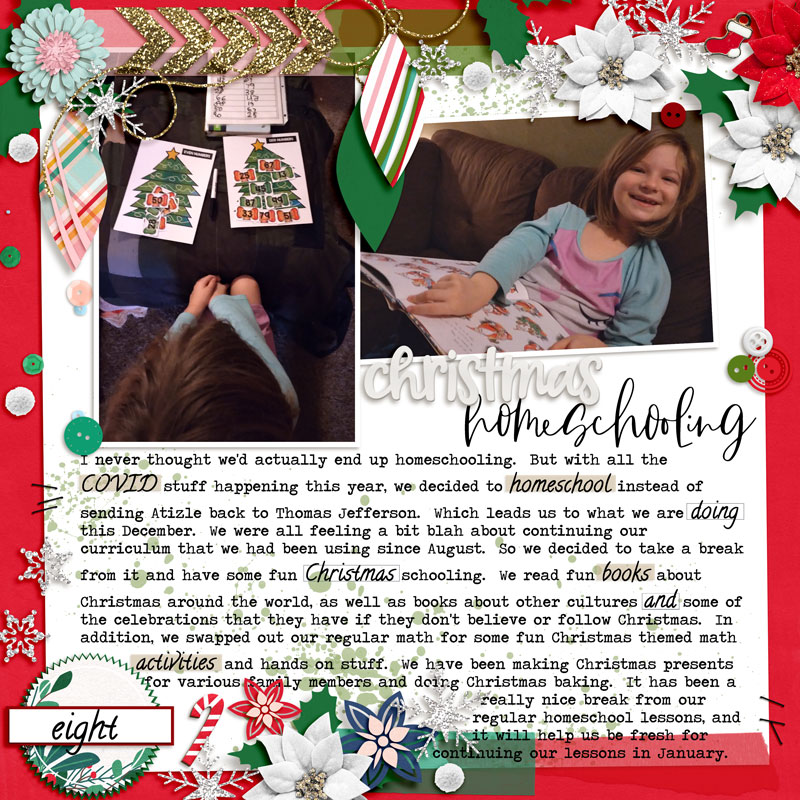 December Documented - Day 8 - Homeschooling