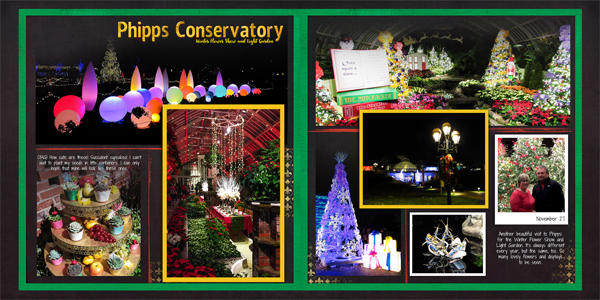 December Journaling Challenge - Winter Flower Show & Light Garden