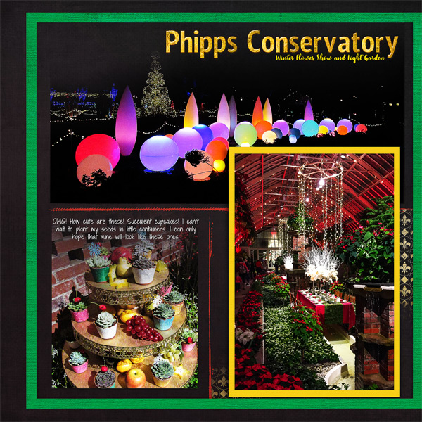 December Journaling Challenge - Winter Flower Show & Light Garden_right