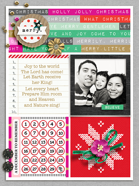 December Memories 2014 - Calendar